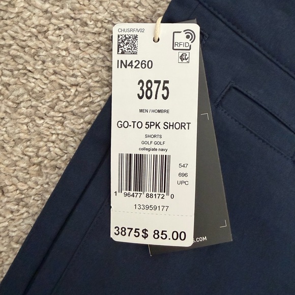 Adidas Men’s Go-To 5PK Golf Shorts Size 38 Navy Blue NWT Performance - Picture 4 of 11